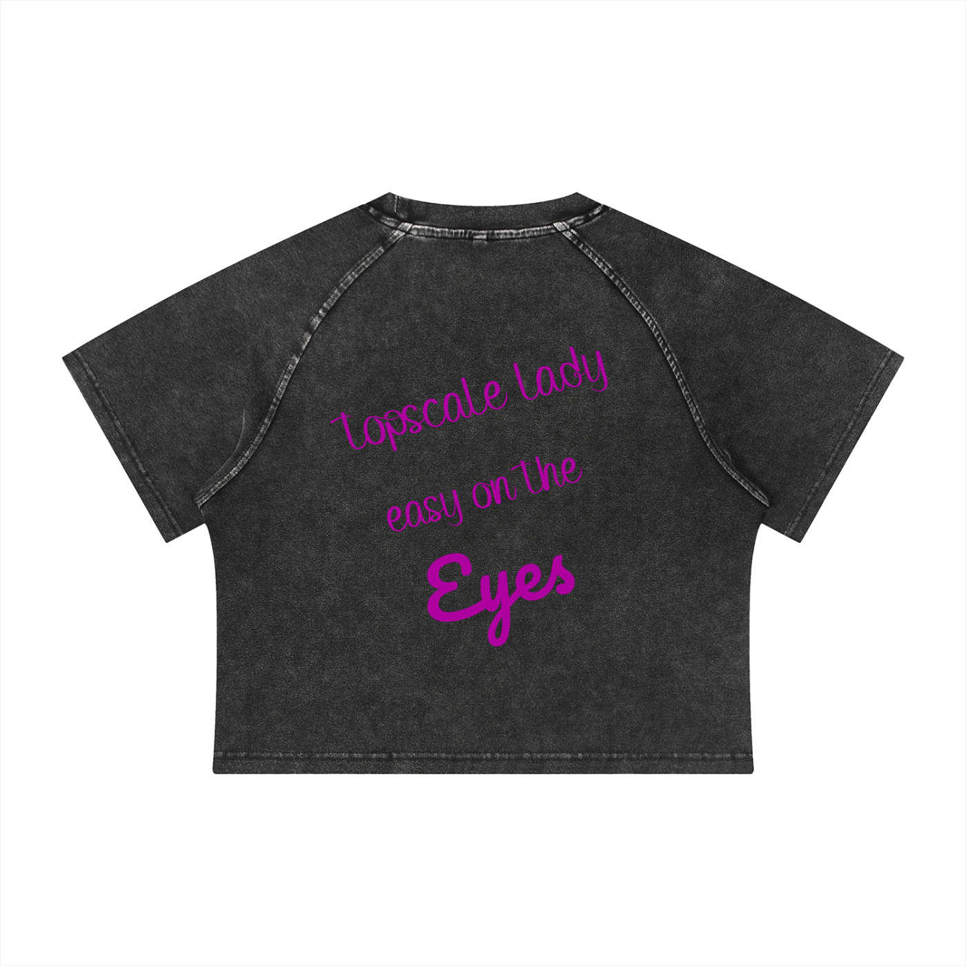 Women's Mineral Wash Raglan Crop T-Shirt