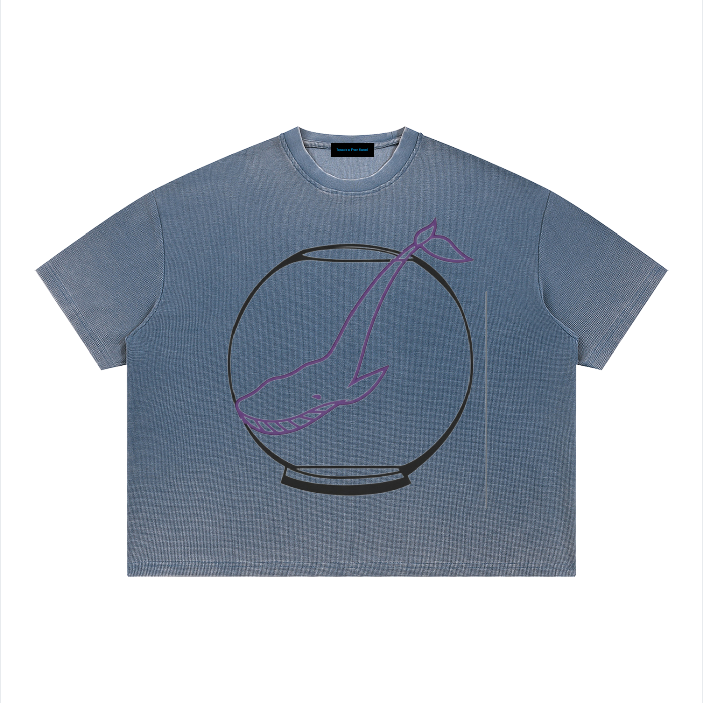 Topscale Unisex Vintage Wash Sunfade Boxy Waffle T-Shirt