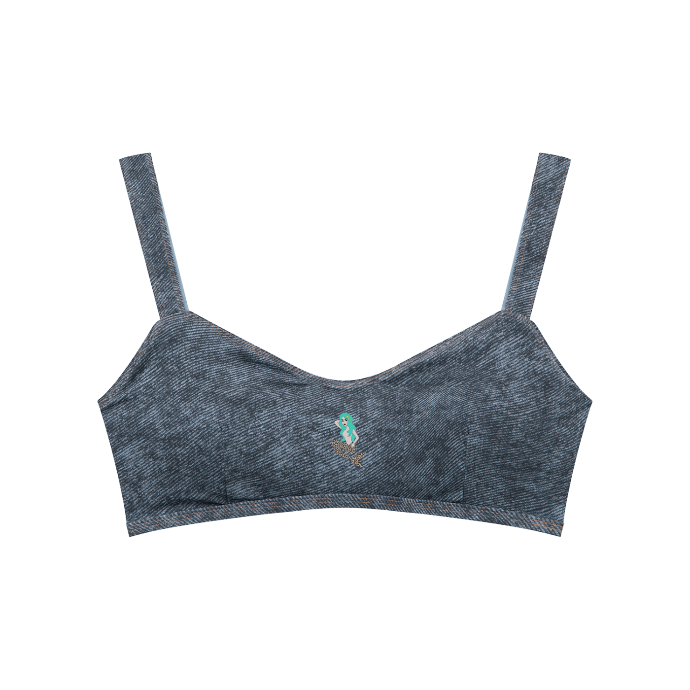 Topscale lady Women's Faux Denim Sports Bra