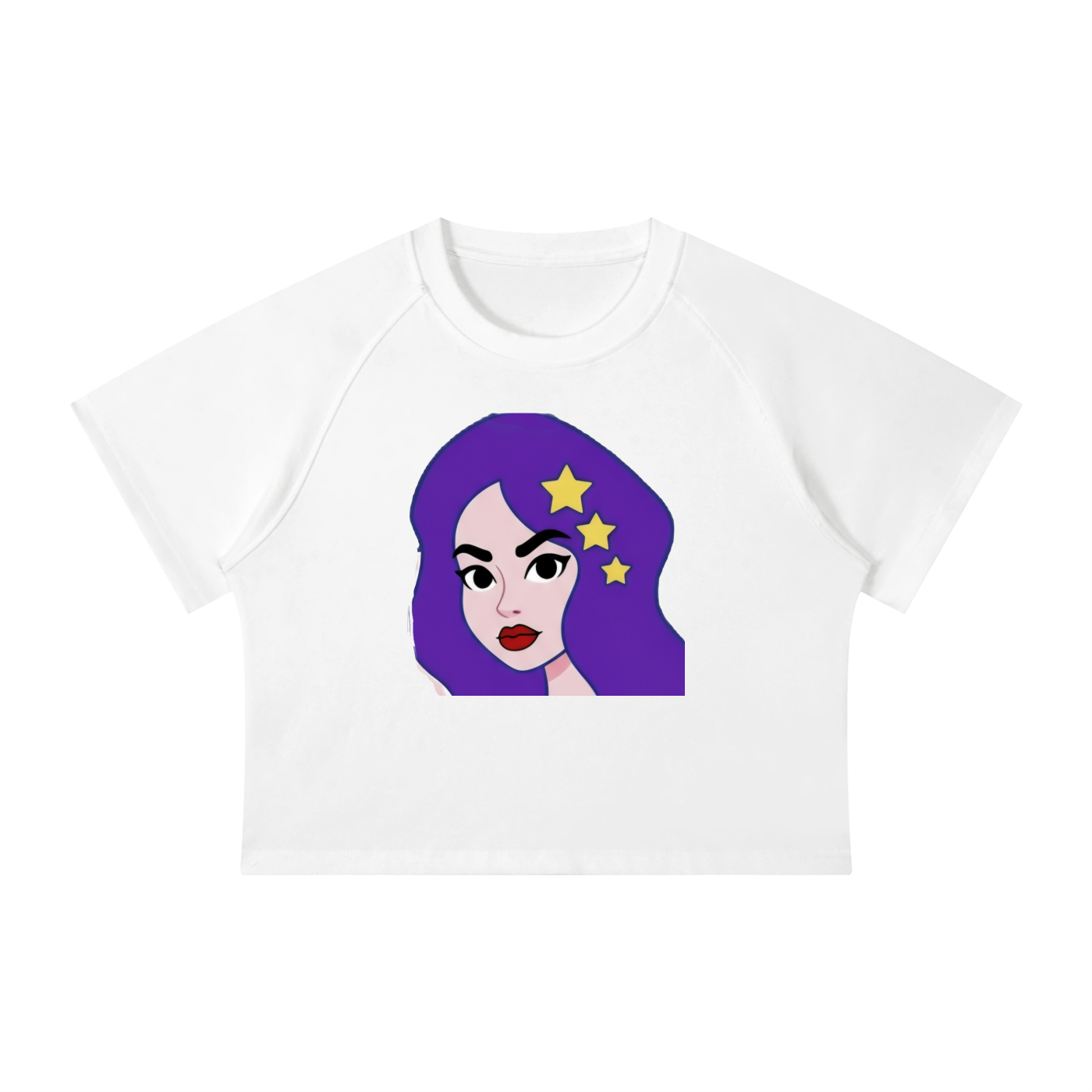 Women's Mineral Wash Raglan Crop T-Shirt