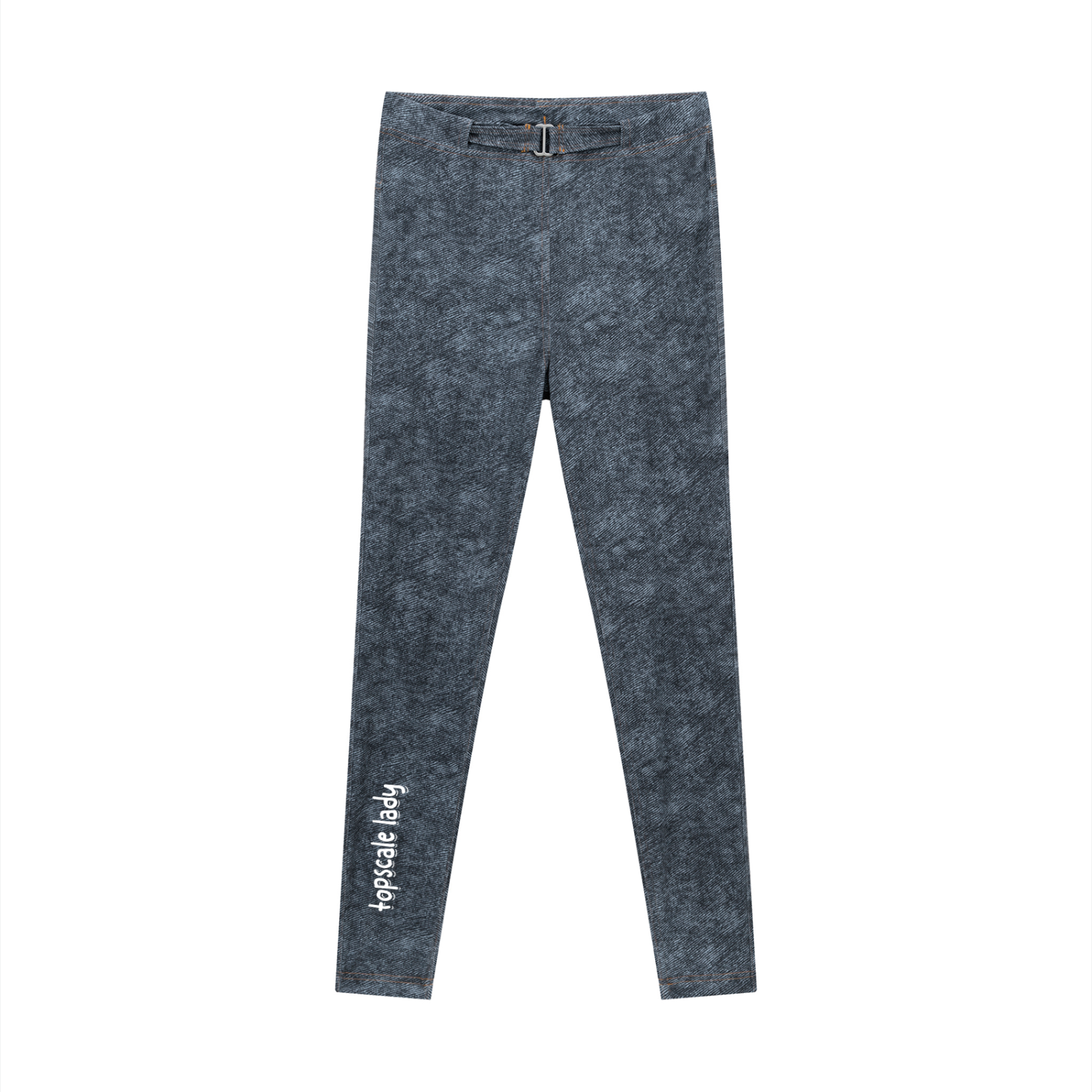 Topscale lady Women's Faux Denim Zip-Fly Leggings