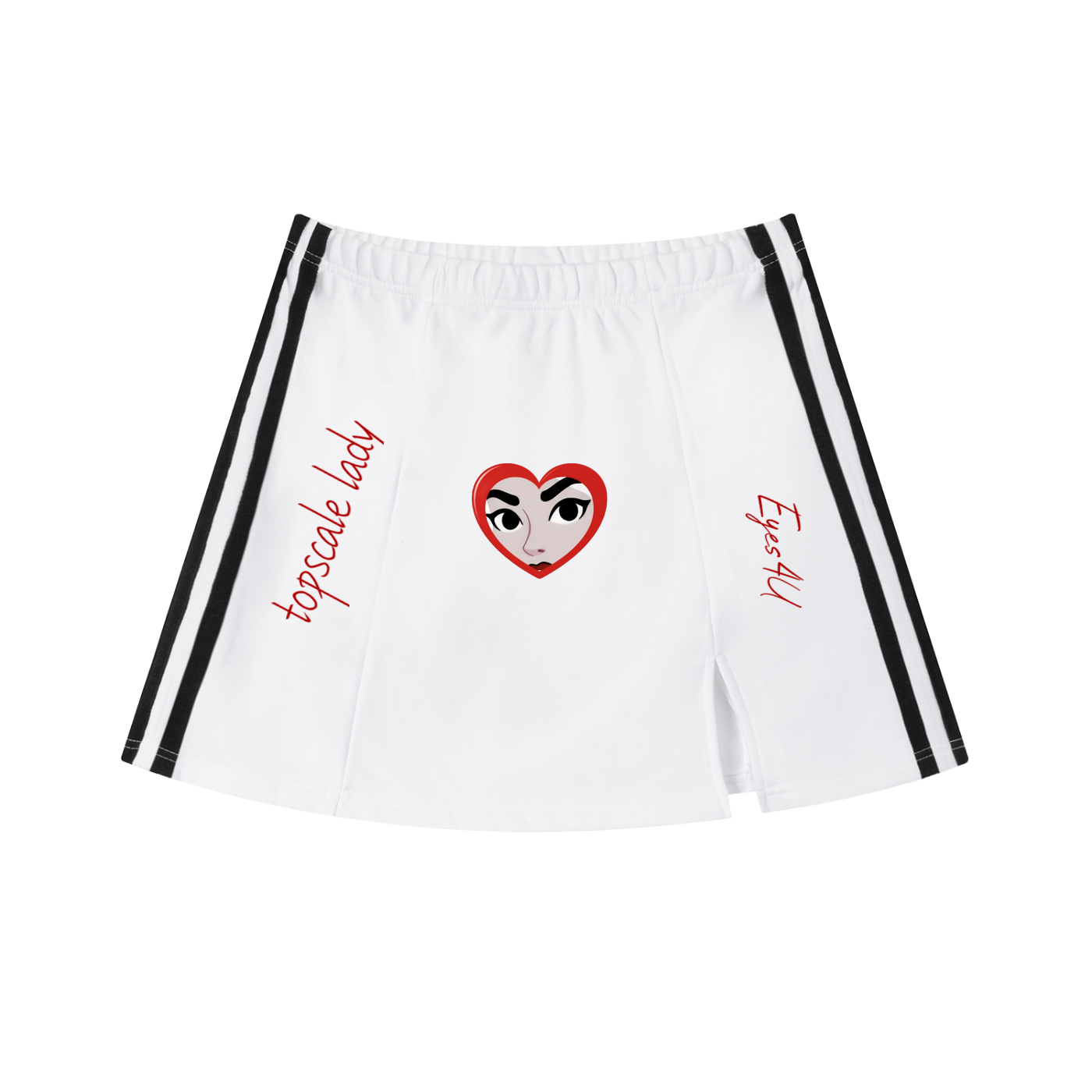 Topscale lady eys4u Side Stripe Slit Skirt