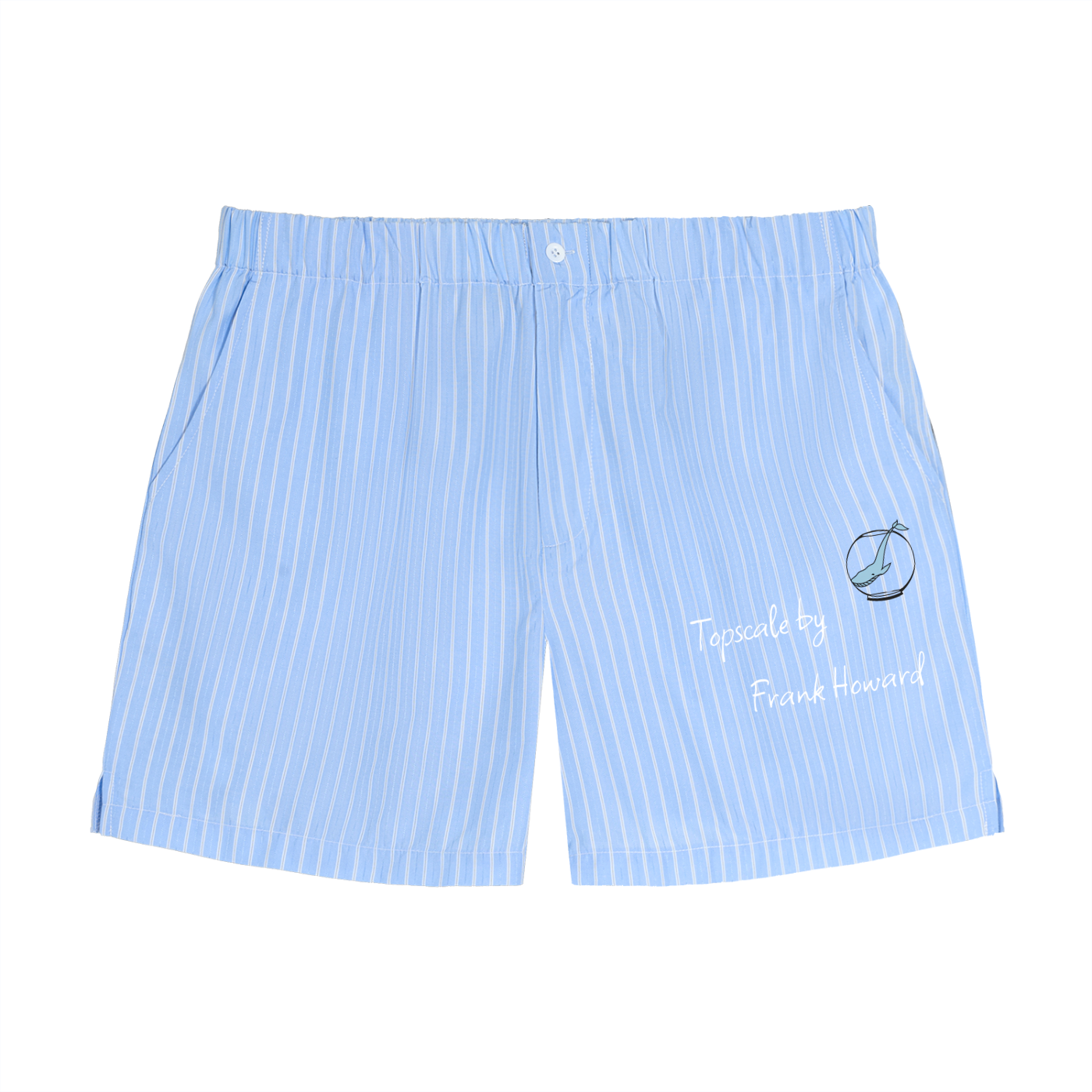 Topscale by Frank Howard  Summer Collection Striped Elastic Waist Shorts