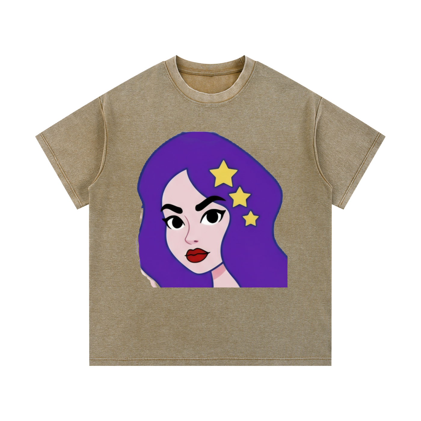 Topscale lady mineral Wash Waffle Knit T-Shirt