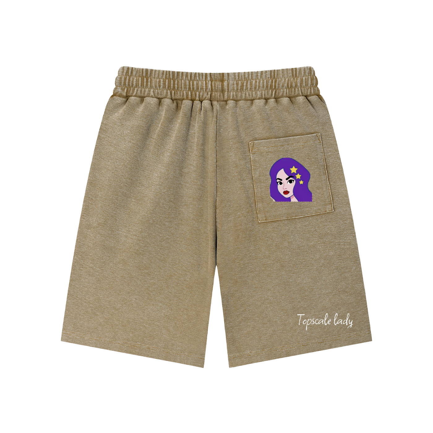 Topscsle lady Mineral Wash Waffle Knit Shorts