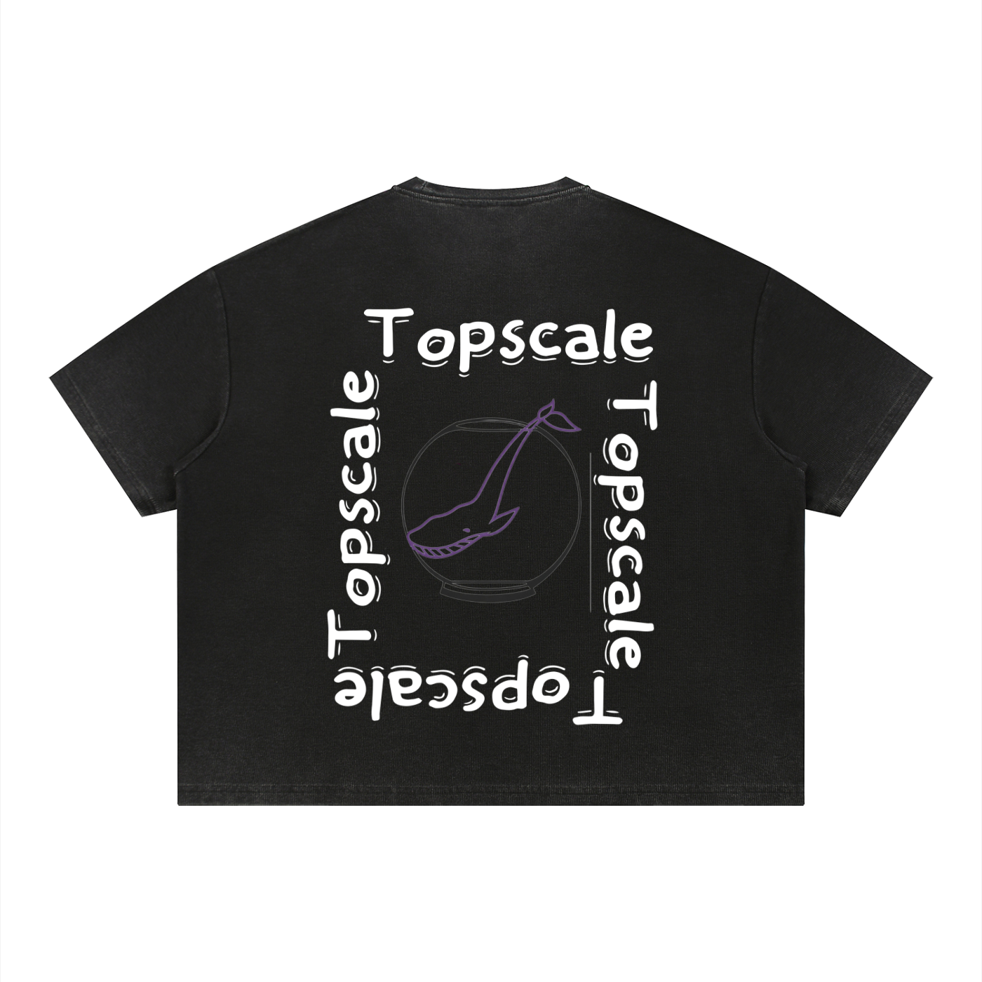 Topscale Unisex Vintage Wash Sunfade Boxy Waffle T-Shirt