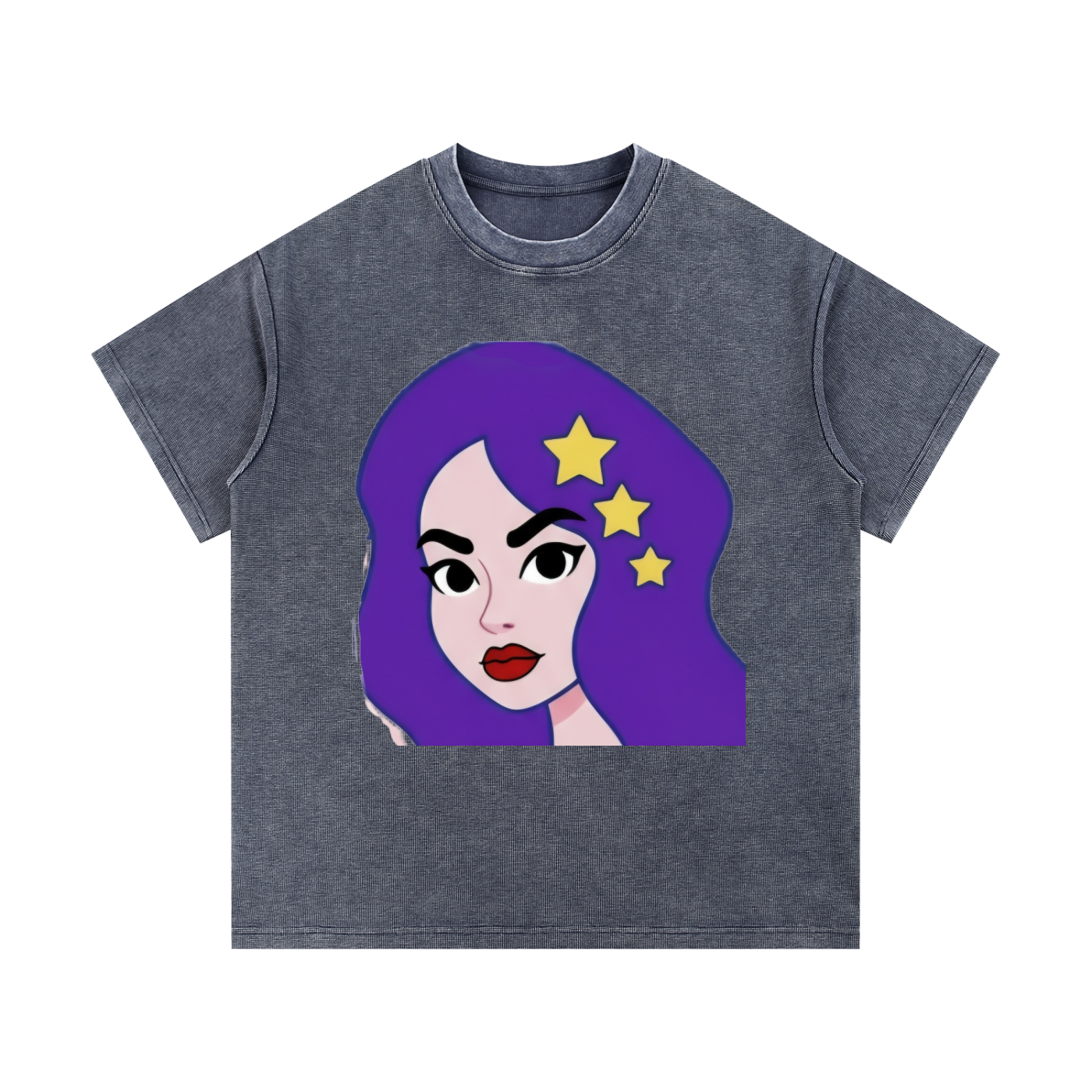 Topscale lady mineral Wash Waffle Knit T-Shirt