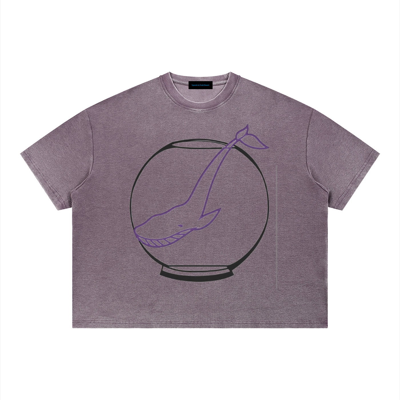 Topscale Unisex Vintage Wash Sunfade Boxy Waffle T-Shirt