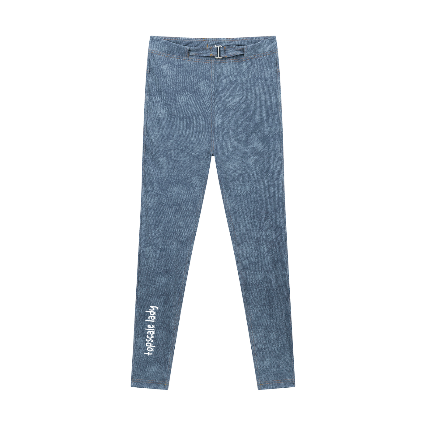 Topscale lady Women's Faux Denim Zip-Fly Leggings