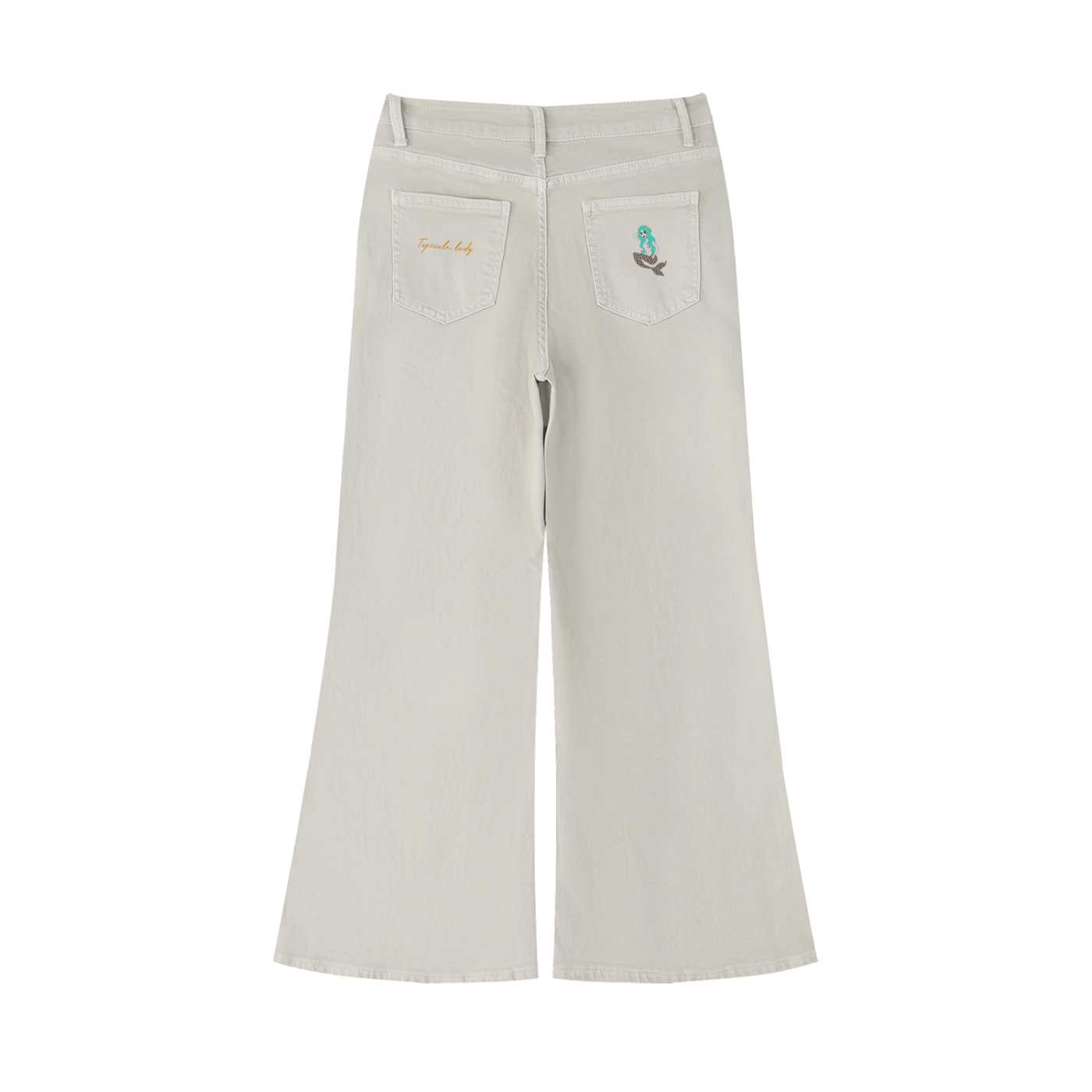Topscsle lady Women's Vintage Wash Flared Leg Jeans