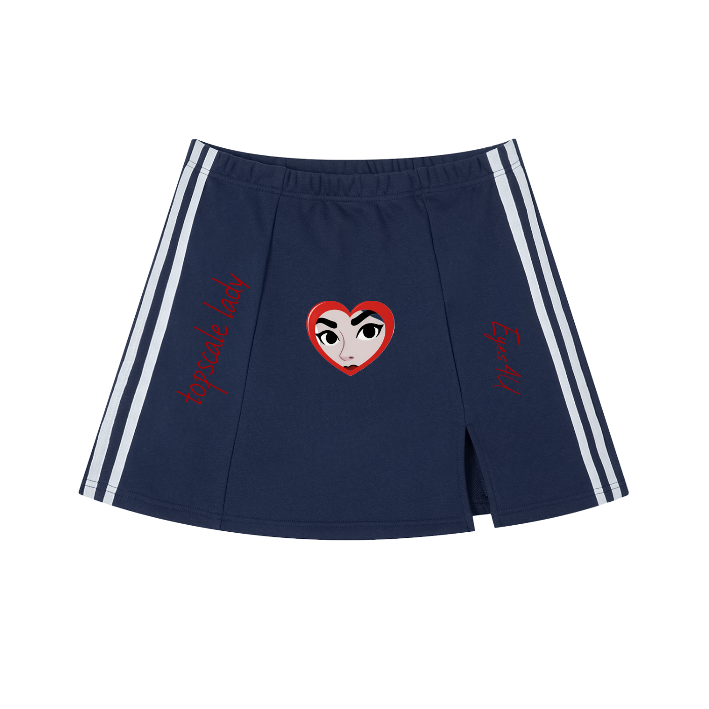 Topscale lady eys4u Side Stripe Slit Skirt