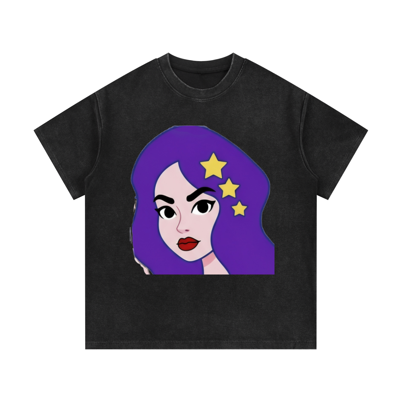 Topscale lady mineral Wash Waffle Knit T-Shirt