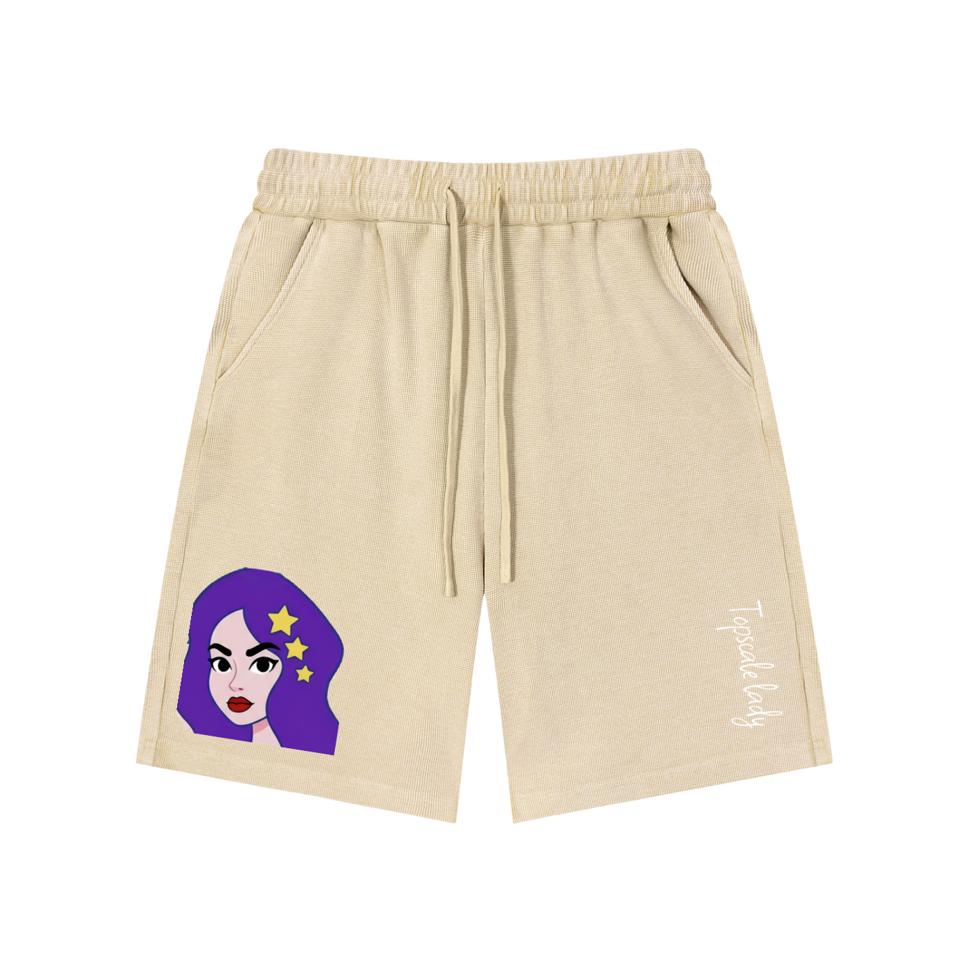 Topscsle lady Mineral Wash Waffle Knit Shorts