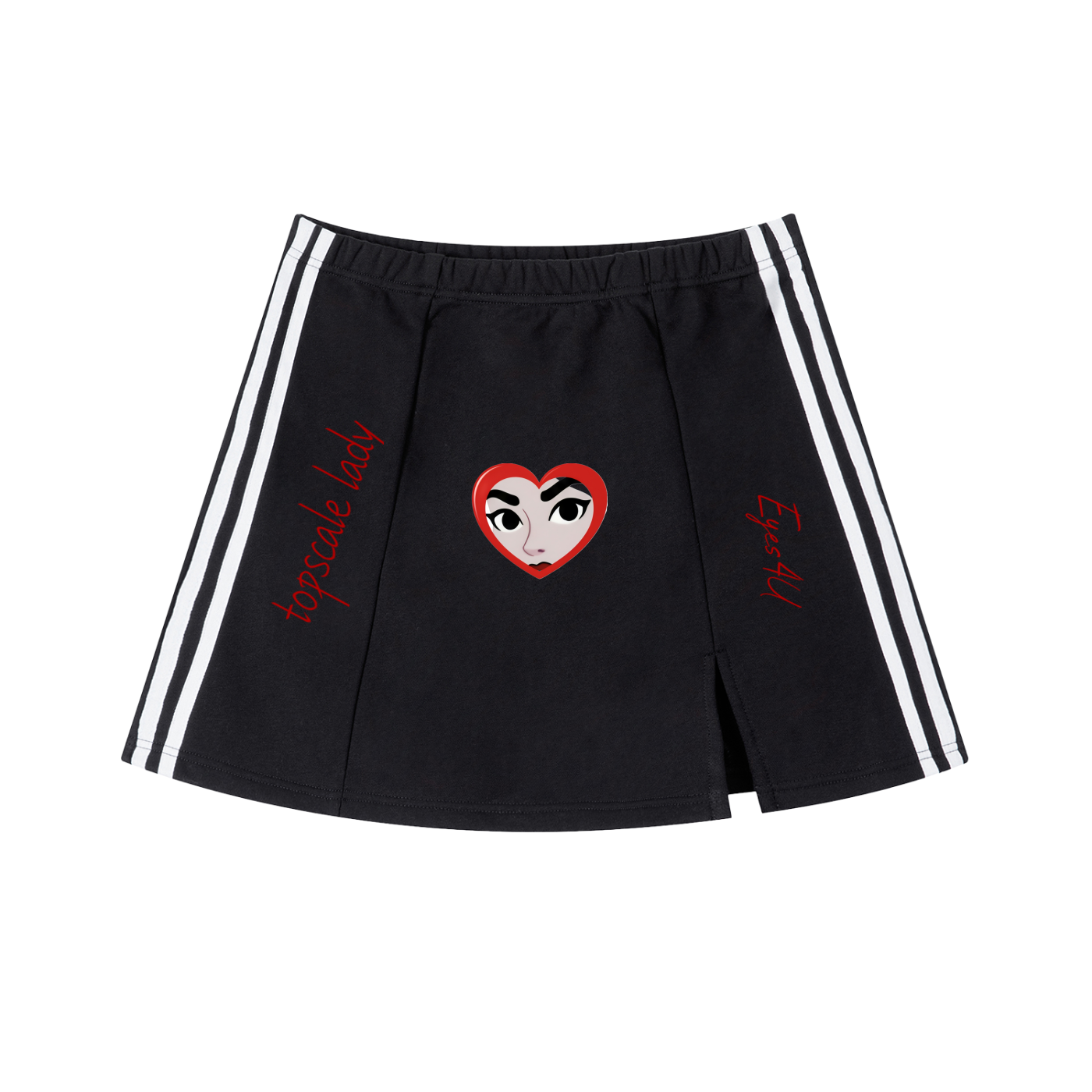 Topscale lady eys4u Side Stripe Slit Skirt