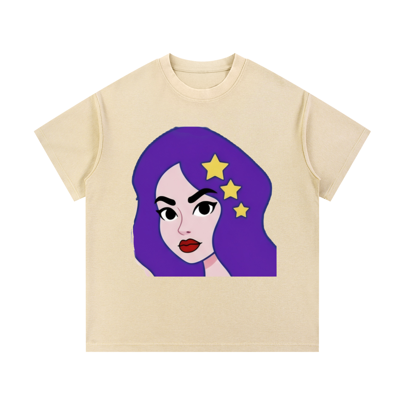 Topscale lady mineral Wash Waffle Knit T-Shirt