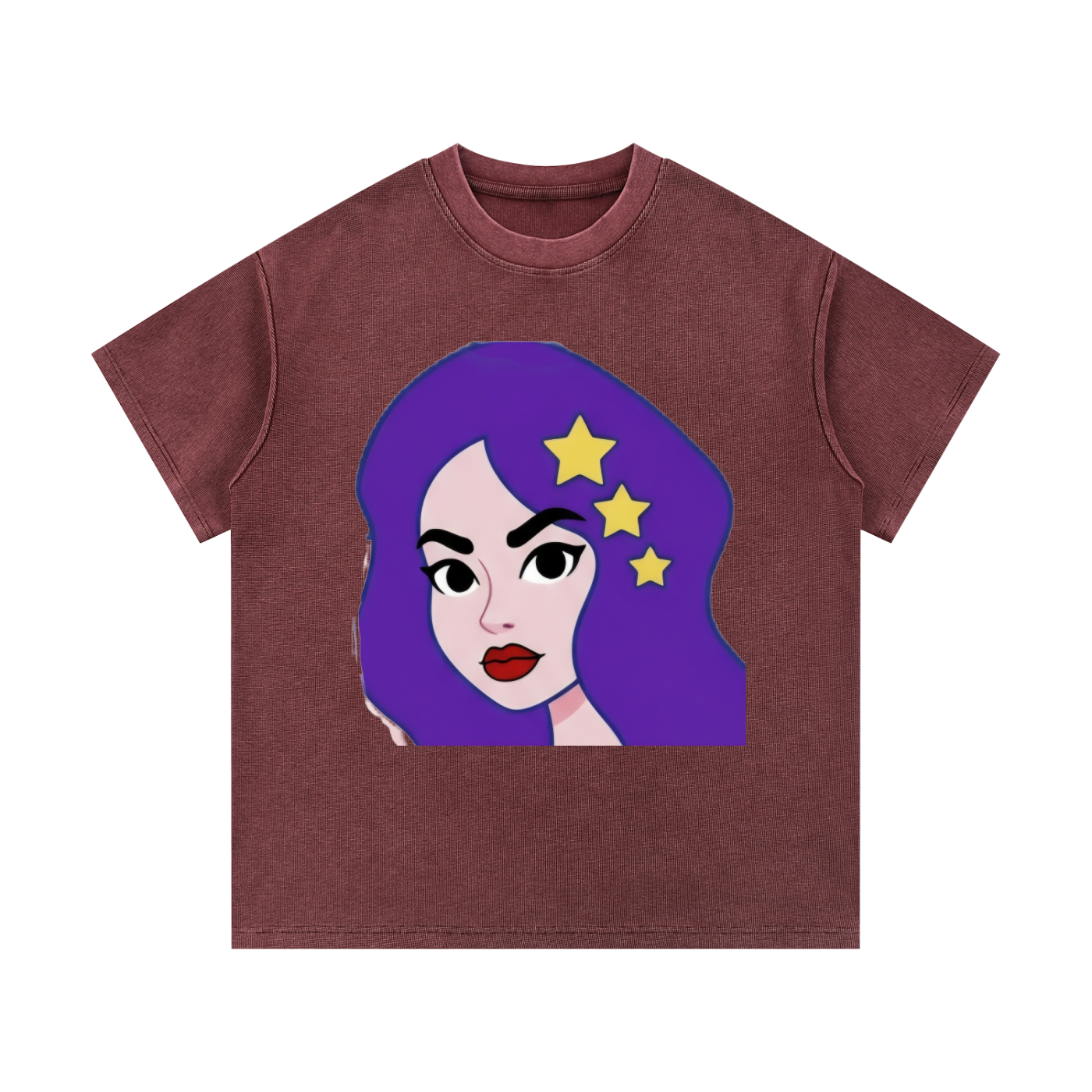 Topscale lady mineral Wash Waffle Knit T-Shirt