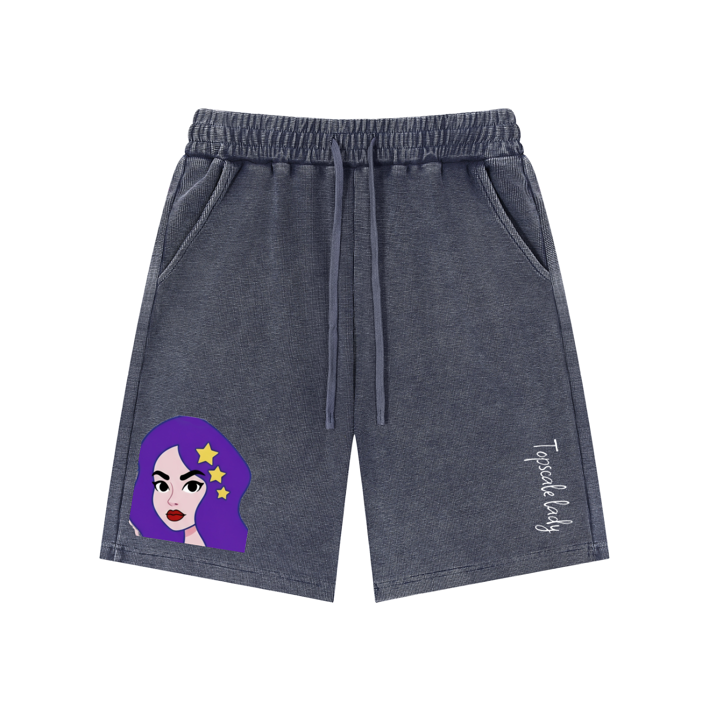 Topscsle lady Mineral Wash Waffle Knit Shorts