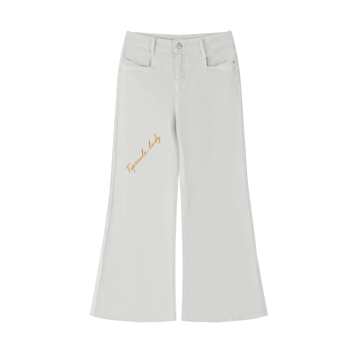 Topscsle lady Women's Vintage Wash Flared Leg Jeans