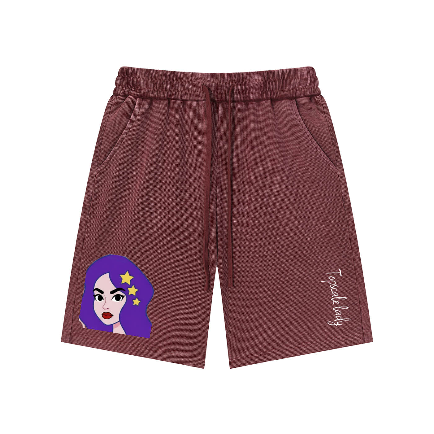 Topscsle lady Mineral Wash Waffle Knit Shorts