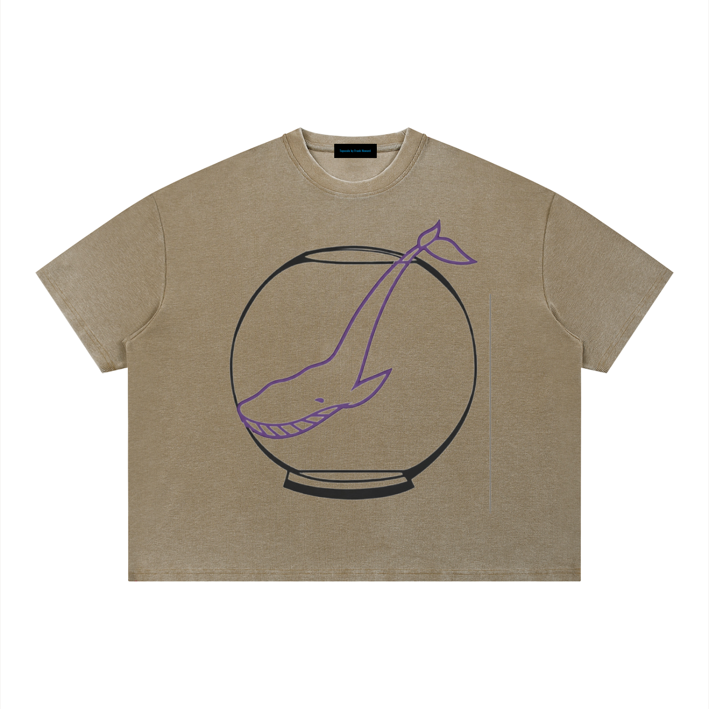 Topscale Unisex Vintage Wash Sunfade Boxy Waffle T-Shirt