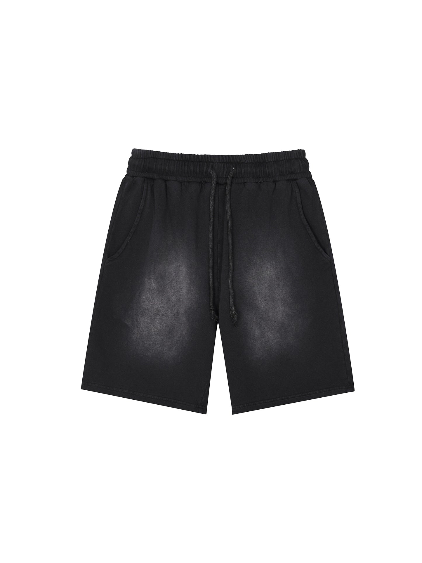 Topscale by frank howard Rectangle Patch Monkey Washed Shorts