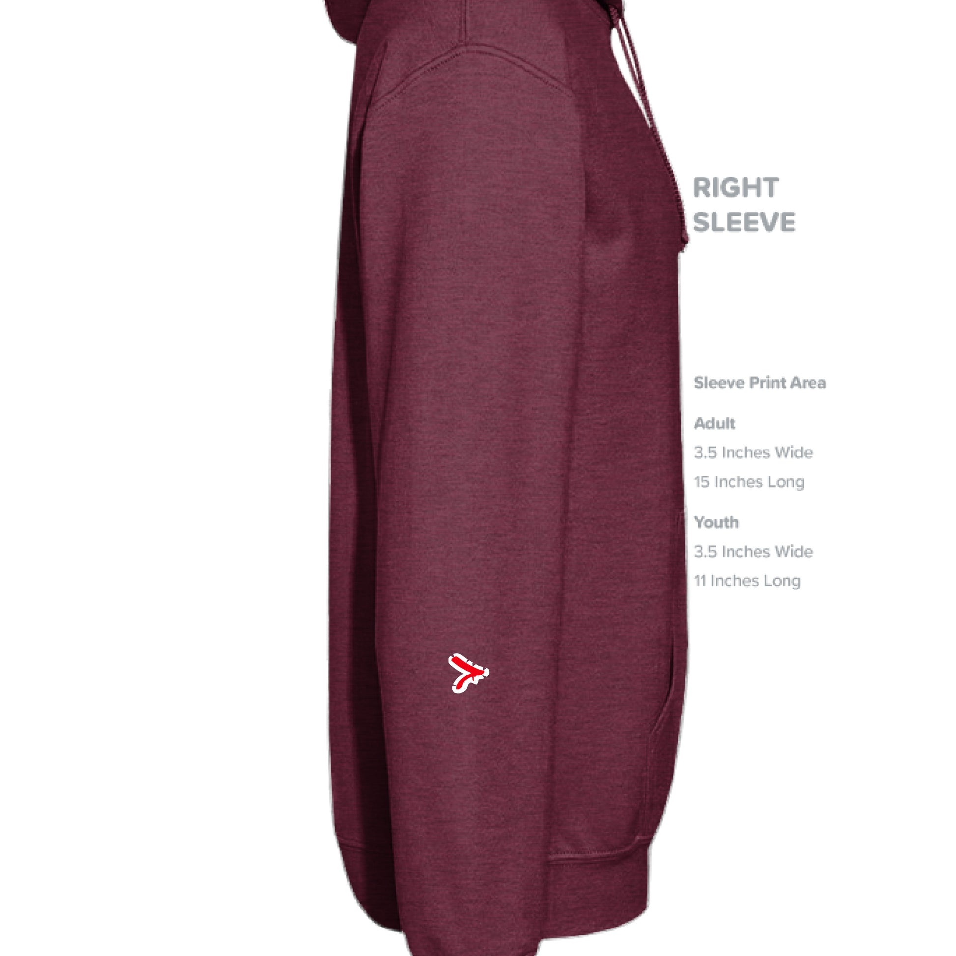 Heather Sport Dark Maroon - SLEEVE_RIGHT